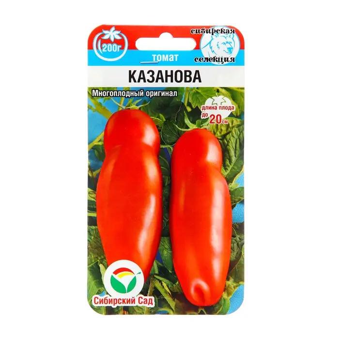 Семена Томат Семена Томат "Казанова",индетерминантный,высокорослый, 20 шт
