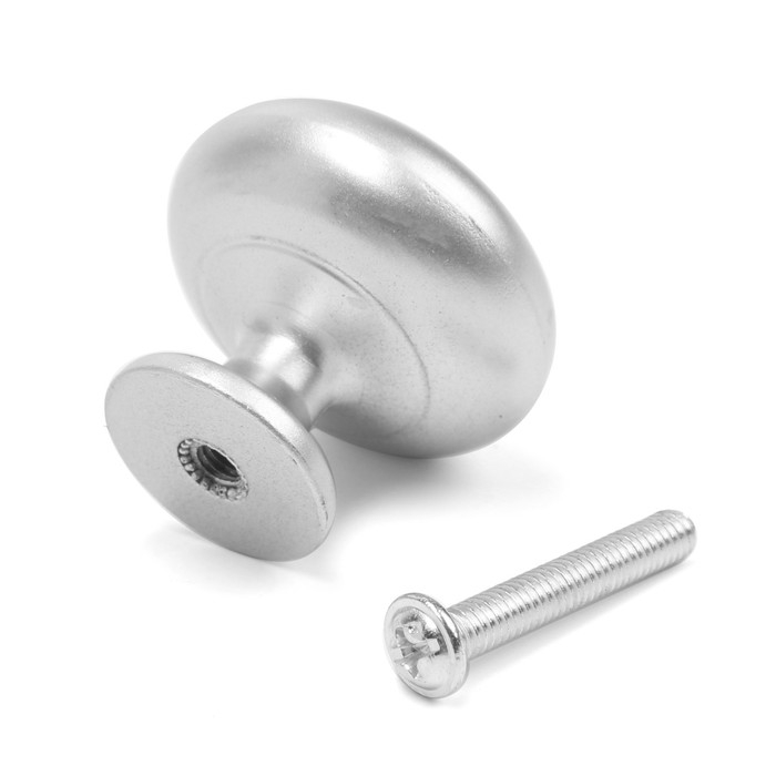 Ручка-кнопка CAPPIO РК120, d=32 мм, пластик, цвет матовый хром, 8 шт. Ручка-кнопка CAPPIO РК120, d=32 мм, пластик, цвет матовый хром, 8 шт.