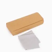 Футляр для очков на магните, размер 15.5&times;6&times;3 см, бежевый