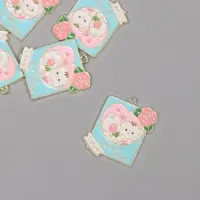 Декор для творчества металл, эмаль "Два влюблённых котика" 2,8х2,4 см Декор для творчества металл, эмаль "Два влюблённых котика" 2,8х2,4 см