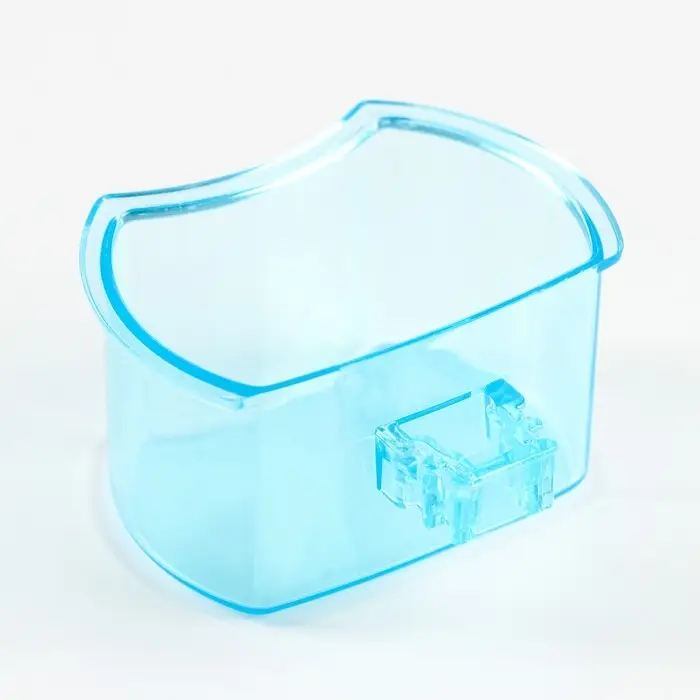 Миска для птиц с креплением к прутьям 5х3,5 см, синяя Миска для птиц с креплением к прутьям 5х3,5 см, синяя