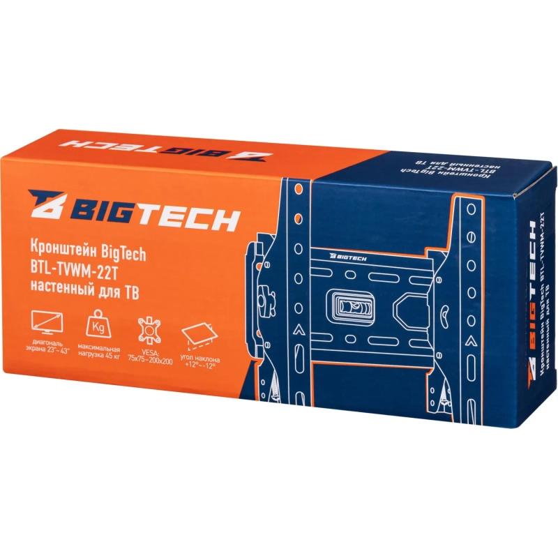 Кронштейн Bigtech BTL-TVWM-22Т TV 23-43 стальной настенный