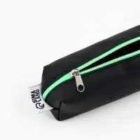 Пенал школьный, искусственная кожа&laquo;Черный&raquo;19&times;8&times;3 см