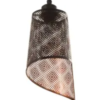 Светильник потолочный BayerLux &laquo;Манчестер&raquo; (Узор), 1&times;40 Вт, Е27, черный, 12.5&times;12.5&times;24+100 см