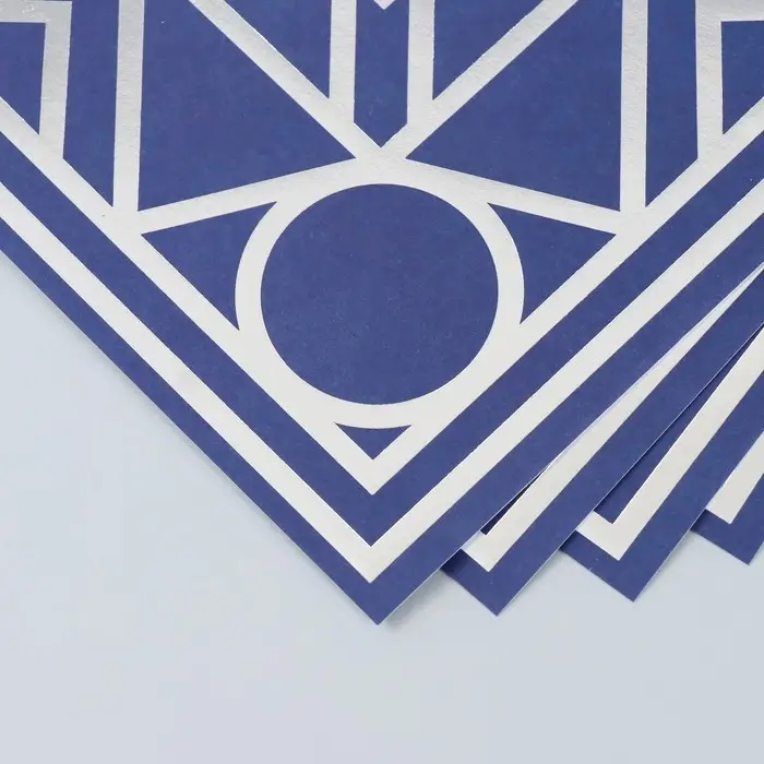 Бумага для скрапбукинга серебро "Эклектика" плотность 180 гр 30,5х32 см