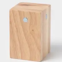 Набор ножей для подачи сыра, 4 шт., на магнитной подставке, 8.5&times;8.5&times;16.5 см, бежевый