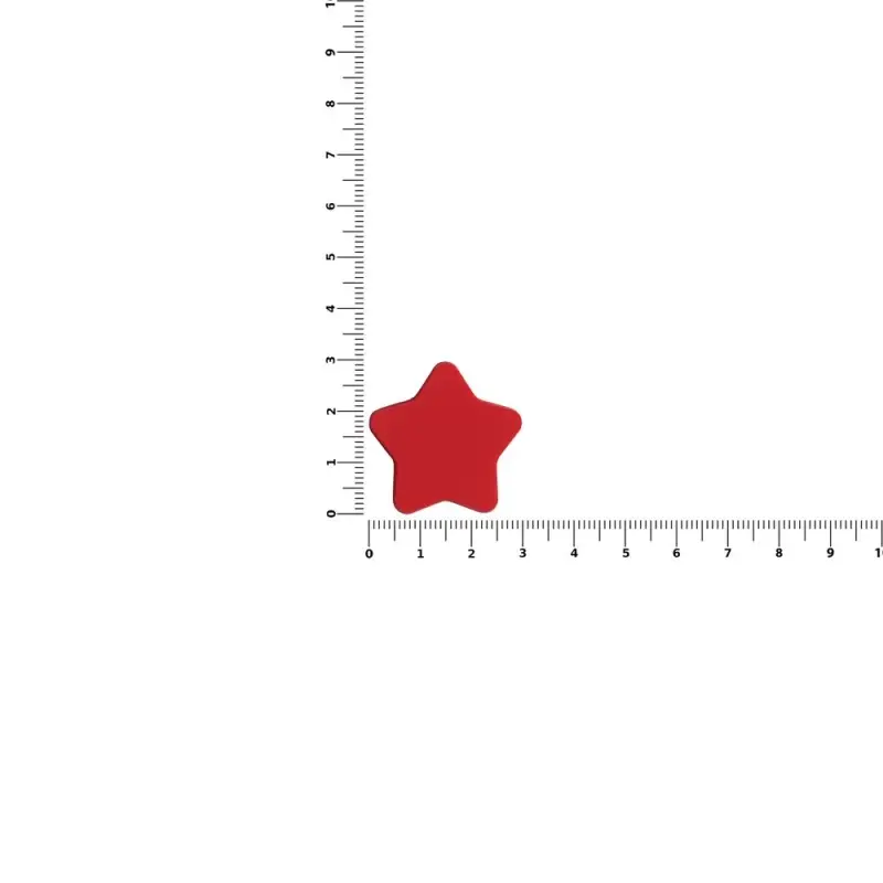 Джибитс из ПВХ &laquo;Звезда&raquo;, красный
