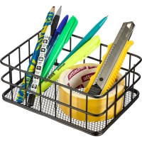 Подставка-органайзер&nbsp; для канц. принадл. Attache чрн 17x12,5x6,5см мтл