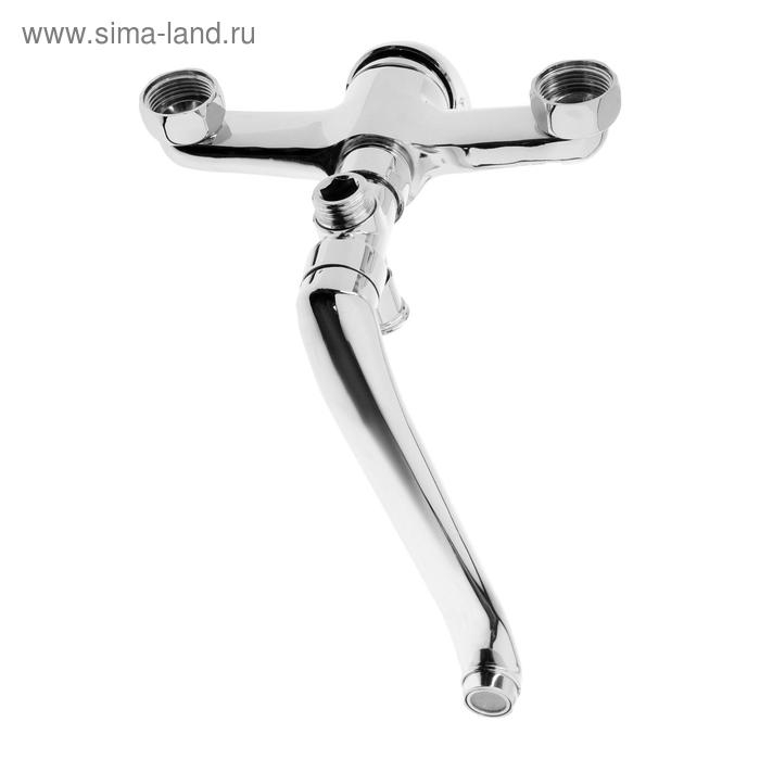 Смеситель для ванны ZEIN Z0151, картридж керамика 35 мм, с душевым набором, хром Смеситель для ванны ZEIN Z0151, картридж керамика 35 мм, с душевым набором, хром