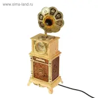 Часы-светильник "Меломан", с будильником, 43 х 16 х 15 см Часы-светильник "Меломан", с будильником, 43 х 16 х 15 см