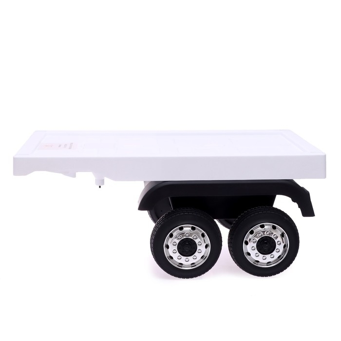 Прицеп для электромобиля MERCEDES-BENZ ACTROS, цвет белый Прицеп для электромобиля MERCEDES-BENZ ACTROS, цвет белый