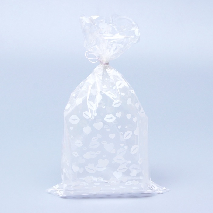 Пакет фасовочный БОПП, Пакет фасовочный БОПП, "Поцелуи" 20*35 см набор 50 шт