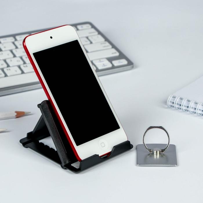 Набор «Настоящему герою»: подставка для телефона и кольцо на чехол Набор «Настоящему герою»: подставка для телефона и кольцо на чехол