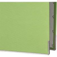 Папка-регистратор ECONOMY PLUS 80мм, лайм, ПБП1, карм.кор.,мет.уг