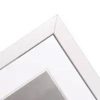 Фоторамка ПВХ на 1 фото Ellis 40&times;50 см, с паспарту, белый (пластиковый экран)