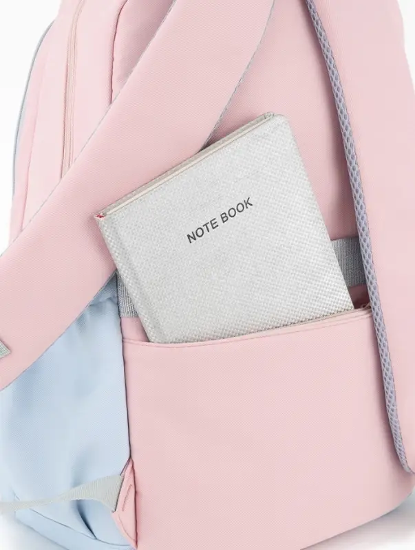 Рюкзак школьный, с кошельком, для девочки, 32&times;14&times;46 см, розовый