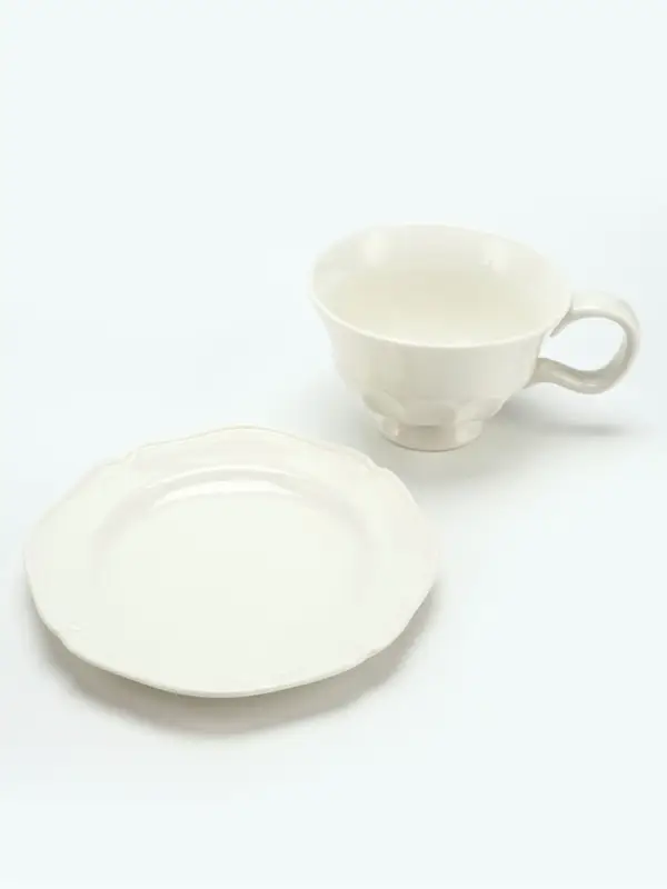 Чайная пара &laquo;Классика&raquo;, 2 предмета, кружка 280 мл, блюдце d=16 см, Dolce Ceramo