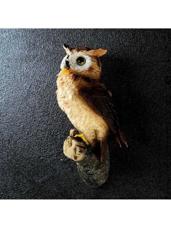 Садовая фигура из полистоуна &laquo;Филин&raquo;, подвесная, 11.5&times;11.5&times;24.5 см