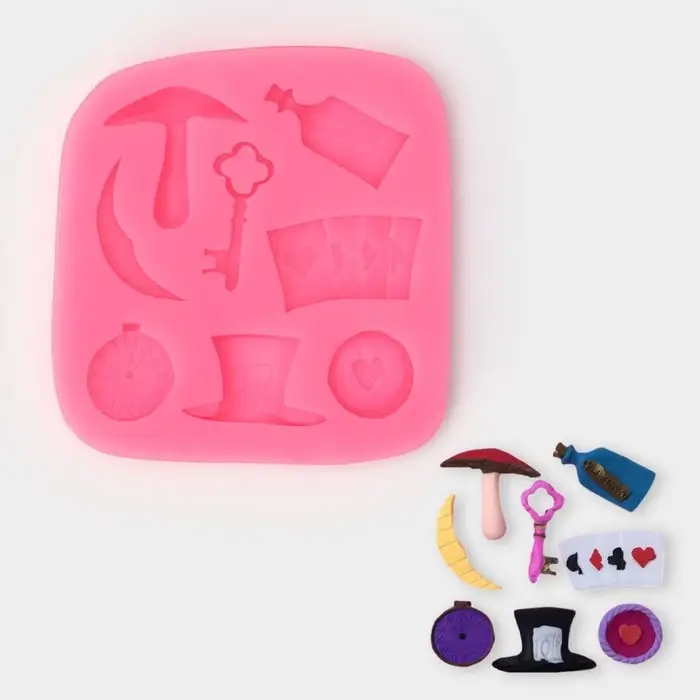 Молд для заливки «Фокус», силикон, 9×8,5×1 см, розовый Молд для заливки «Фокус», силикон, 9×8,5×1 см, розовый