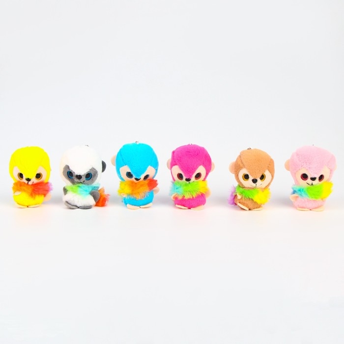 Мягкая игрушка &laquo;Лемур&raquo; на брелоке, 10 см, цвет МИКС