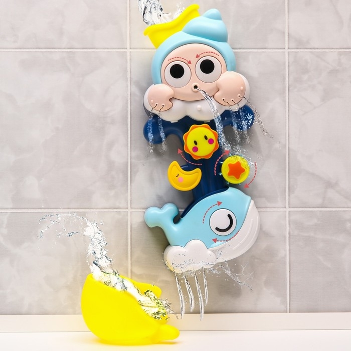 Набор игрушек для ванны «Улиточка - мельница», на присоске Набор игрушек для ванны «Улиточка - мельница», на присоске