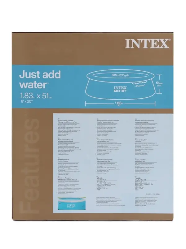 Бассейн надувной Easy Set, 183&times;51 см, от 3 лет, круглый, 28101 INTEX