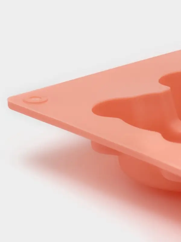 Форма для выпечки Доляна &laquo;Животные. Мишка&raquo;, силикон, 28.5&times;17 см, 6 ячеек (8.5&times;7 см), Pantone 1625 C