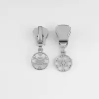 Бегунок для молнии &laquo;Трактор&raquo;, №8, &laquo;Снежинка&raquo;, 10 шт., цвет никель