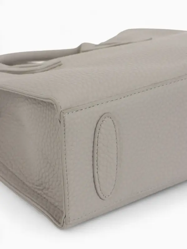 Сумка женская тоут TEXTURA на молнии, 29&times;10&times;25 см, однотонная, серая