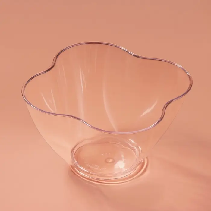 Форма пластиковая одноразовая для фуршета «Цветок», 350 мл, прозрачная