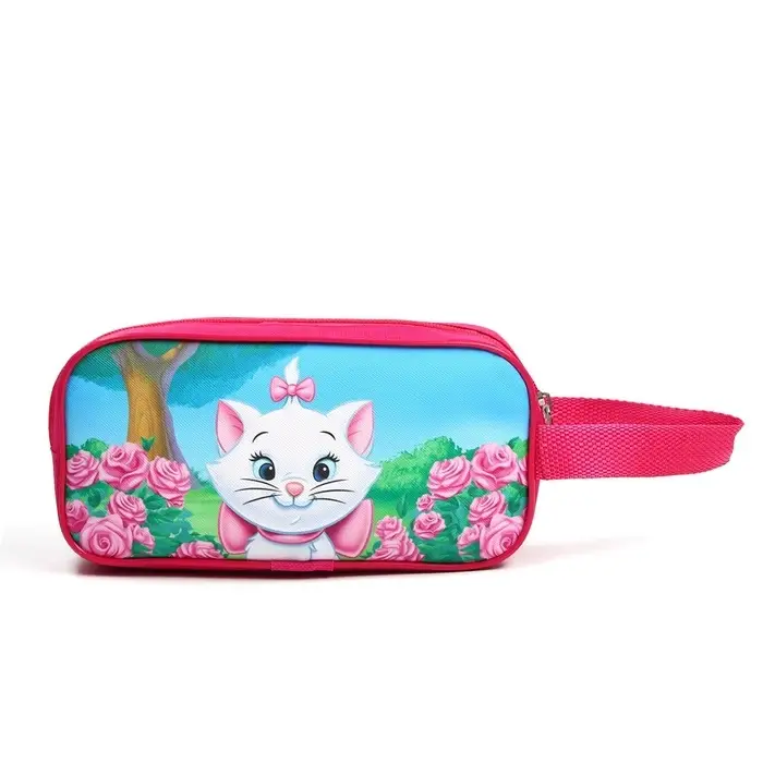 Косметичка детская для девочки 22&times;11&times;1.5 см, Коты аристократы