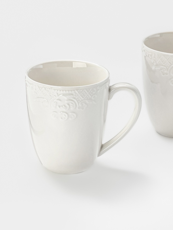 Набор кружек WY Venecia, 400 мл, набор 2 шт., фарфор, белые Набор кружек WY Venecia, 400 мл, набор 2 шт., фарфор, белые