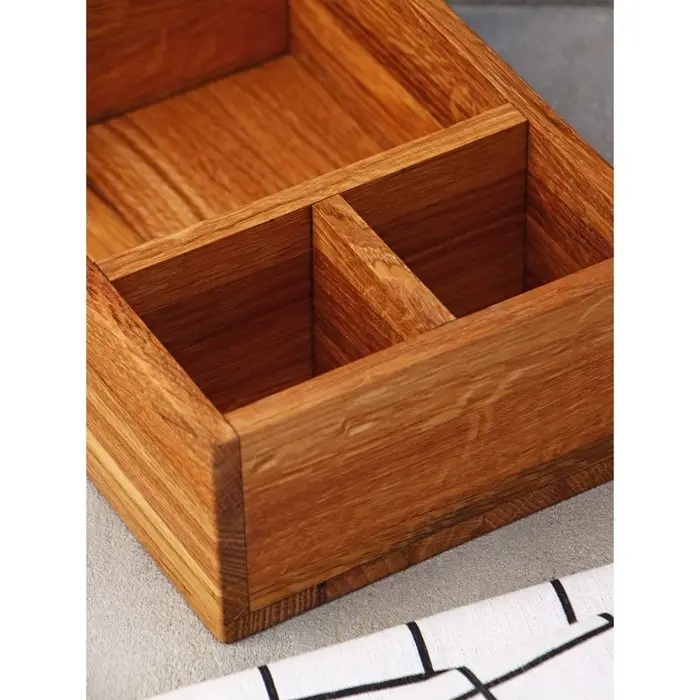 Подставка - салфетница деревянная Adelica, 21.5&times;15&times;7.5 см, дуб