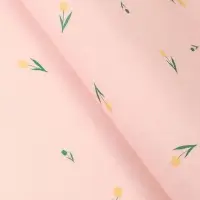 Бумага упаковочная тишью, «Цветы», розовый, 50 см × 70 см 17 грамм Бумага упаковочная тишью, «Цветы», розовый, 50 см × 70 см 17 грамм