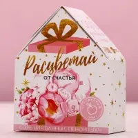 Соль для ванны с сухой пеной &laquo;Расцветай!&raquo;, 300 г, аромат персиковый сорбет, Чистое счастье