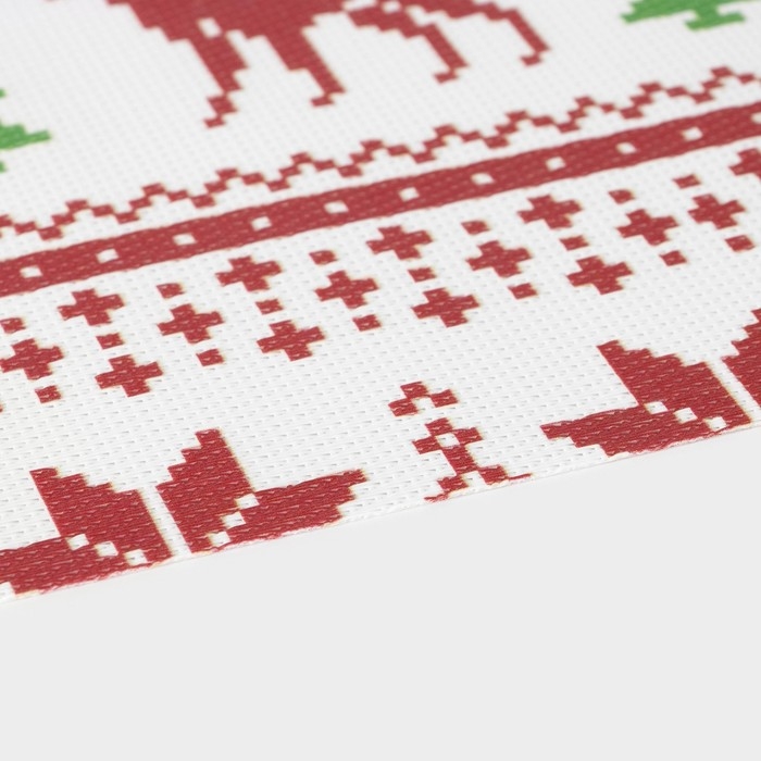 Дорожка новогодняя на стол Доляна «Новый год», сервировочная, 180×30 см Дорожка новогодняя на стол Доляна «Новый год», сервировочная, 180×30 см
