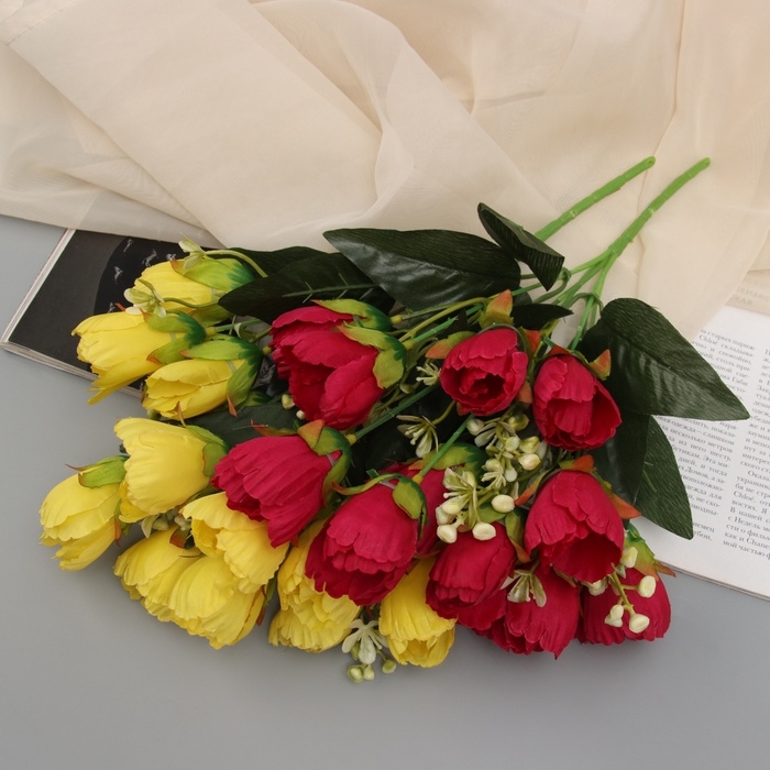 Букет Букет "Роза мальва" 29 см, микс