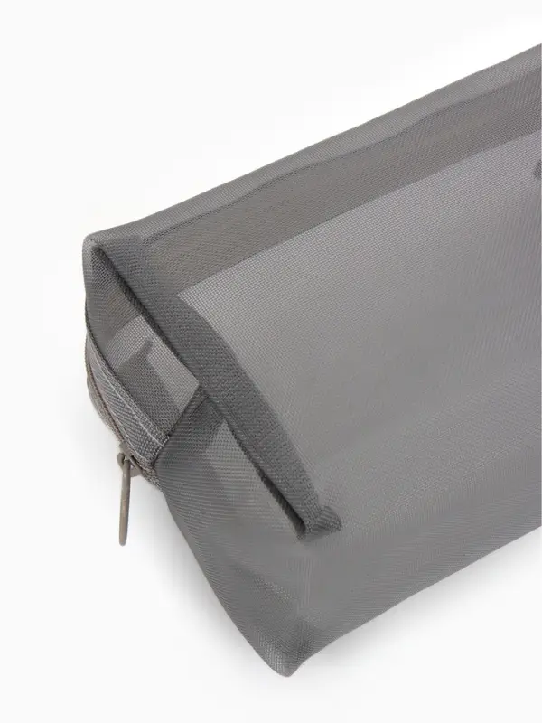 Косметичка дор Сетка 18*7,5*10, отд на молнии, серый Косметичка дор Сетка 18*7,5*10, отд на молнии, серый