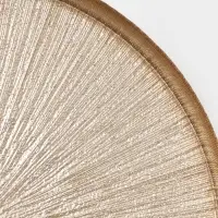 Блюдо для торта &laquo;Кувшинка&raquo;, d=28 см, на ножке, стекло, золотистое