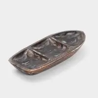 Менажница &laquo;Лодочка&raquo;, 30&times;13&times;5 см, дерево джати, тёмно-коричневая