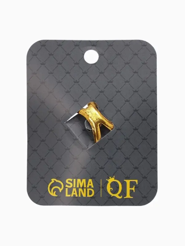 Кольцо для платка Кольцо для платка "Бабочка", цвет белый в чернёном золоте