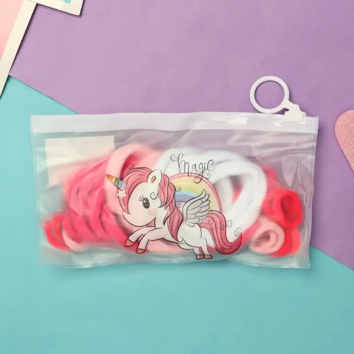 Резинка для волос «Непоседа» (набор 42 шт) единорожек ассорти, 4,5 и 2 см Резинка для волос «Непоседа» (набор 42 шт) единорожек ассорти, 4,5 и 2 см