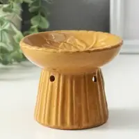 Аромалампа керамика "Лотос" коричневая11,4х11,4х9 см Аромалампа керамика "Лотос" коричневая11,4х11,4х9 см