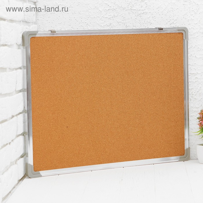 Доска двусторонняя, пробковая и магнитно-маркерная, 60 × 45 см Доска двусторонняя, пробковая и магнитно-маркерная, 60 × 45 см