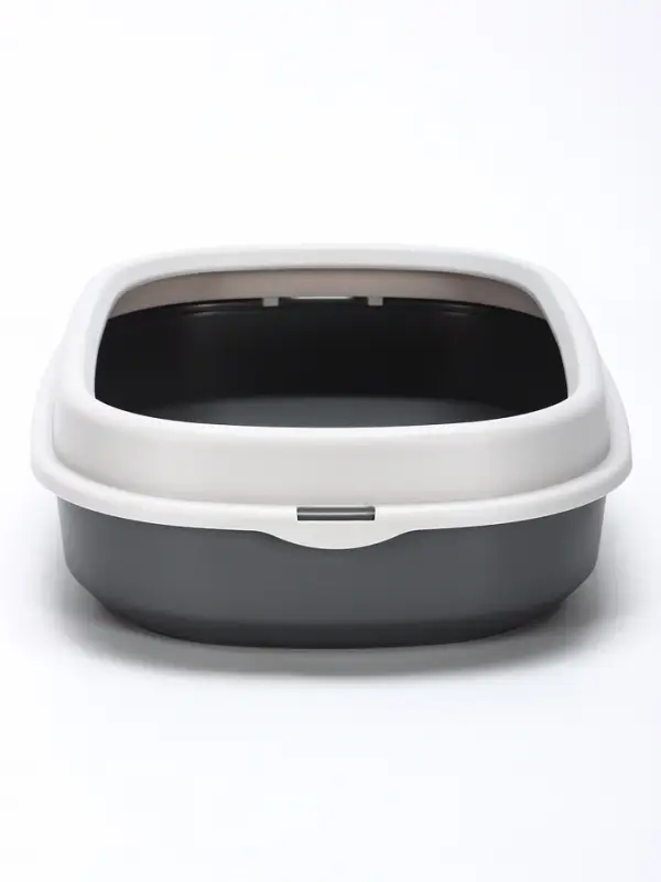 Лоток для кошек &laquo;Фур-Мур&raquo;, 48&times;35.5 см, с бортом и совком, покрытие софт-тач, смоки