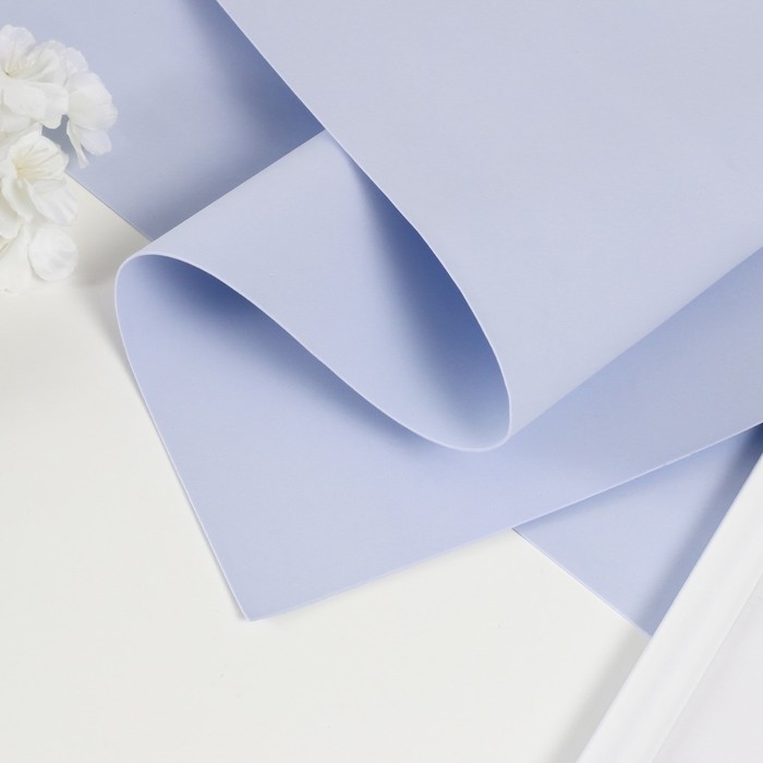 Фоамиран матовый 60х70 см, 1 мм, светло-голубой Фоамиран матовый 60х70 см, 1 мм, светло-голубой