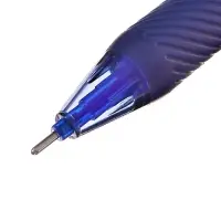Стираемая ручка, гелевая, автоматическая, синий стержень, узел 0.5 мм