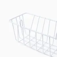 Корзина на сетку, 23&times;9&times;10 см, цвет белый