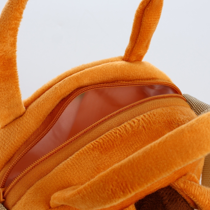 Сумка детская на молнии «Выбражулька», цвет коричневый