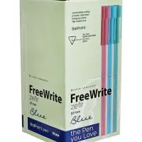 Ручка шариковая BrunoVisconti FreeWrite Zefir, 0.7мм, стерж/син МИКС